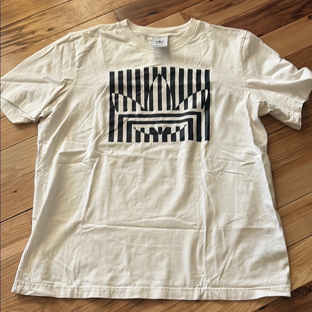 Adidas White Graphic T-Shirt